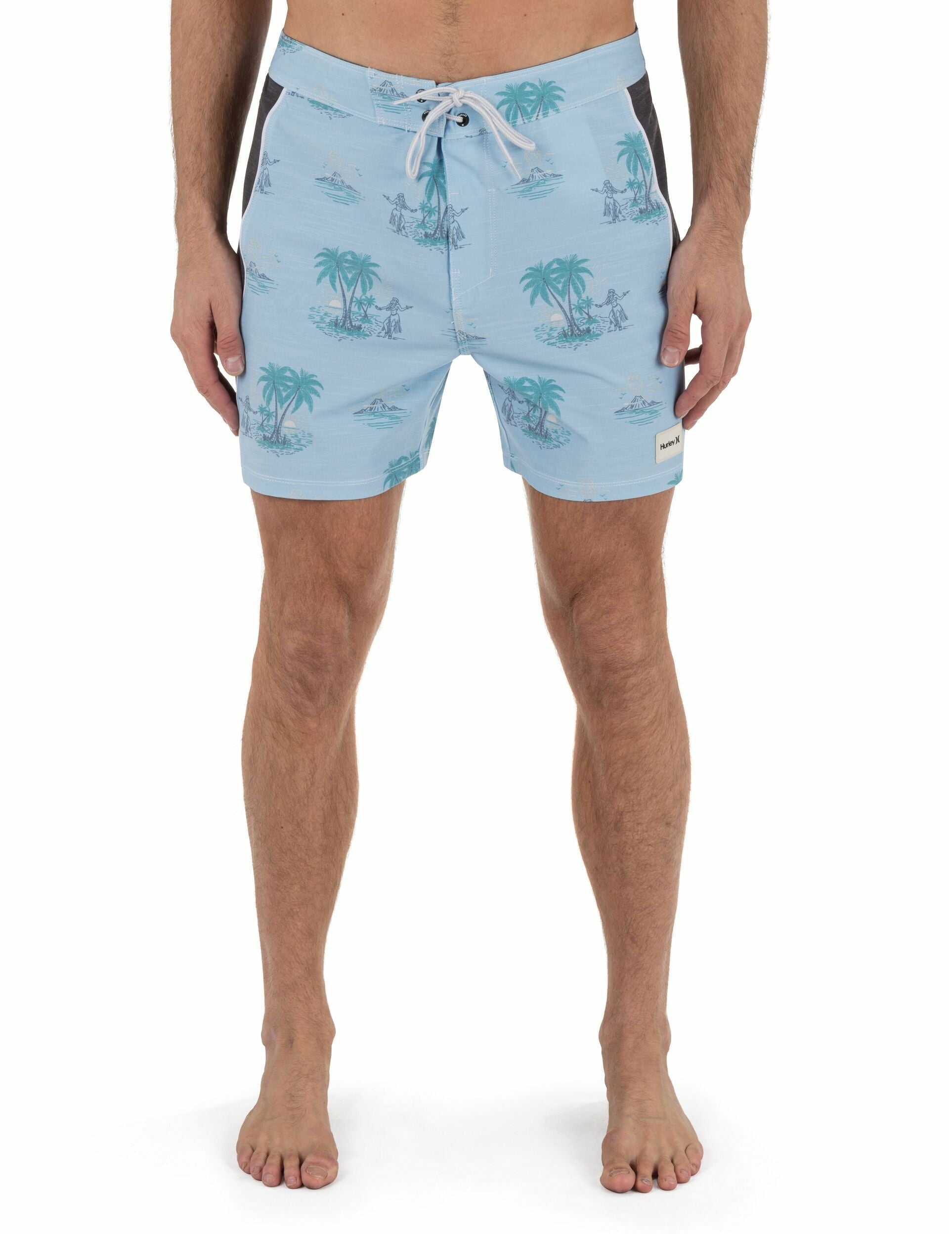 Hurley | Phantom Naturals Blocked Session Boardshort 16" - EIFEL BLUE
