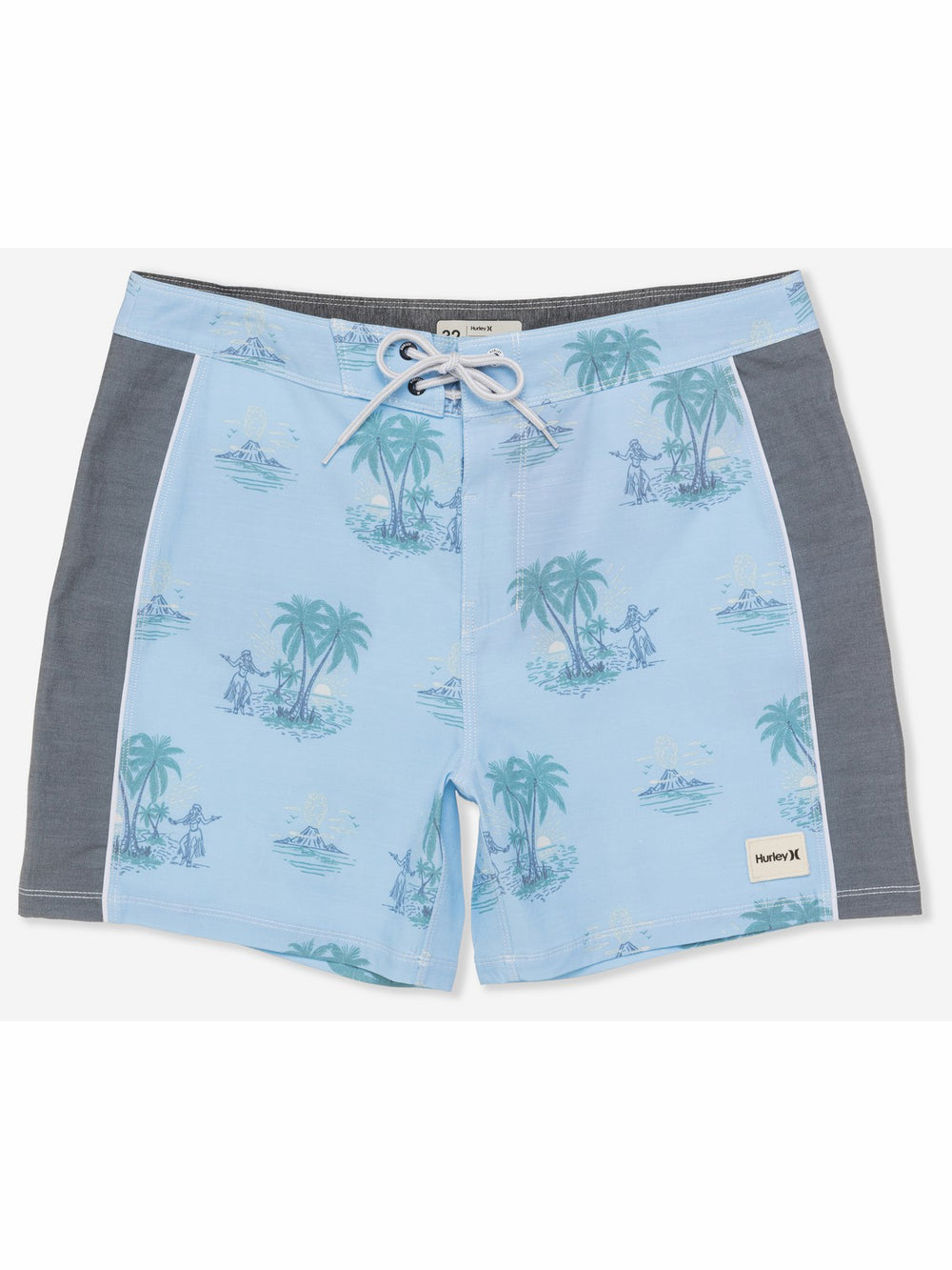 Hurley | Phantom Naturals Blocked Session Boardshort 16" - EIFEL BLUE