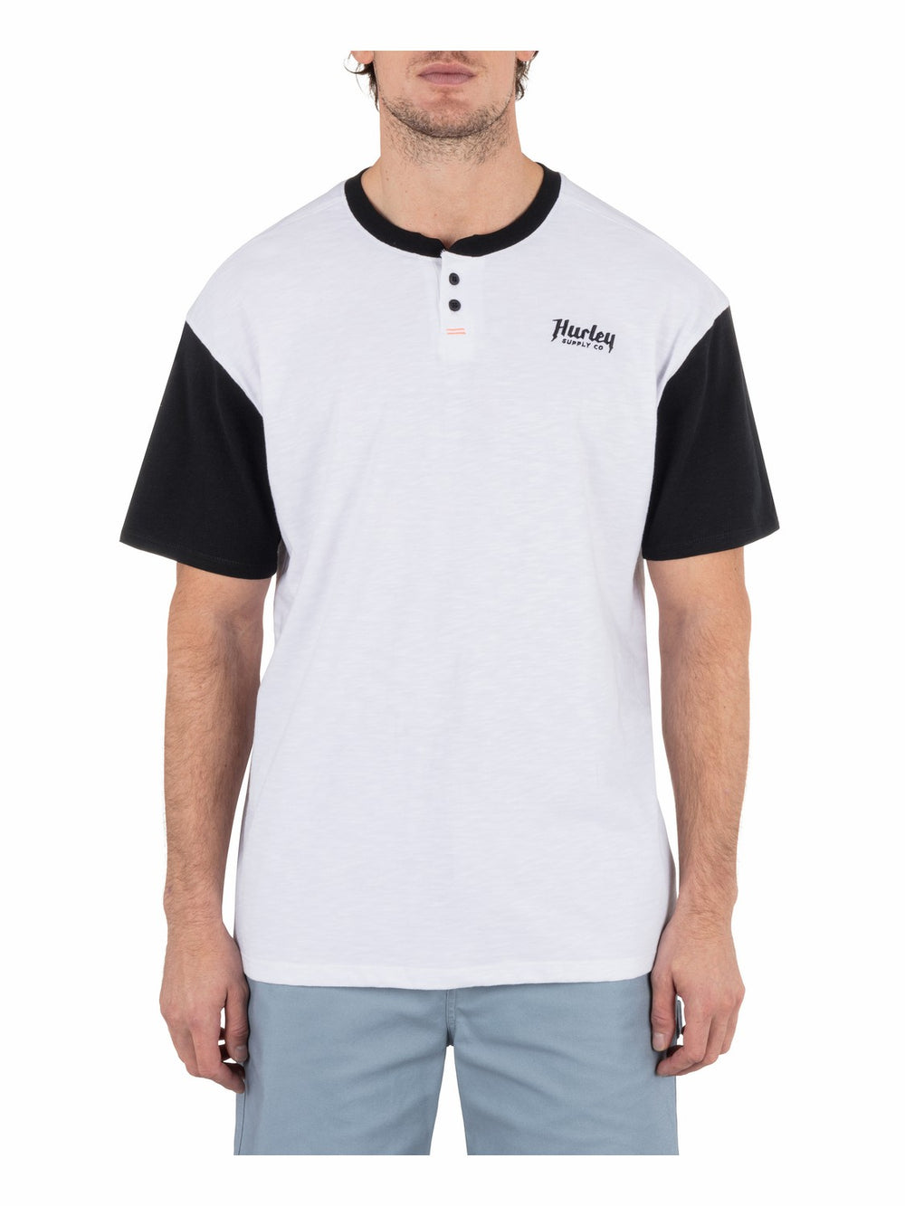 Hurley On Sale | Merchant Henley Short Sleeve - White
