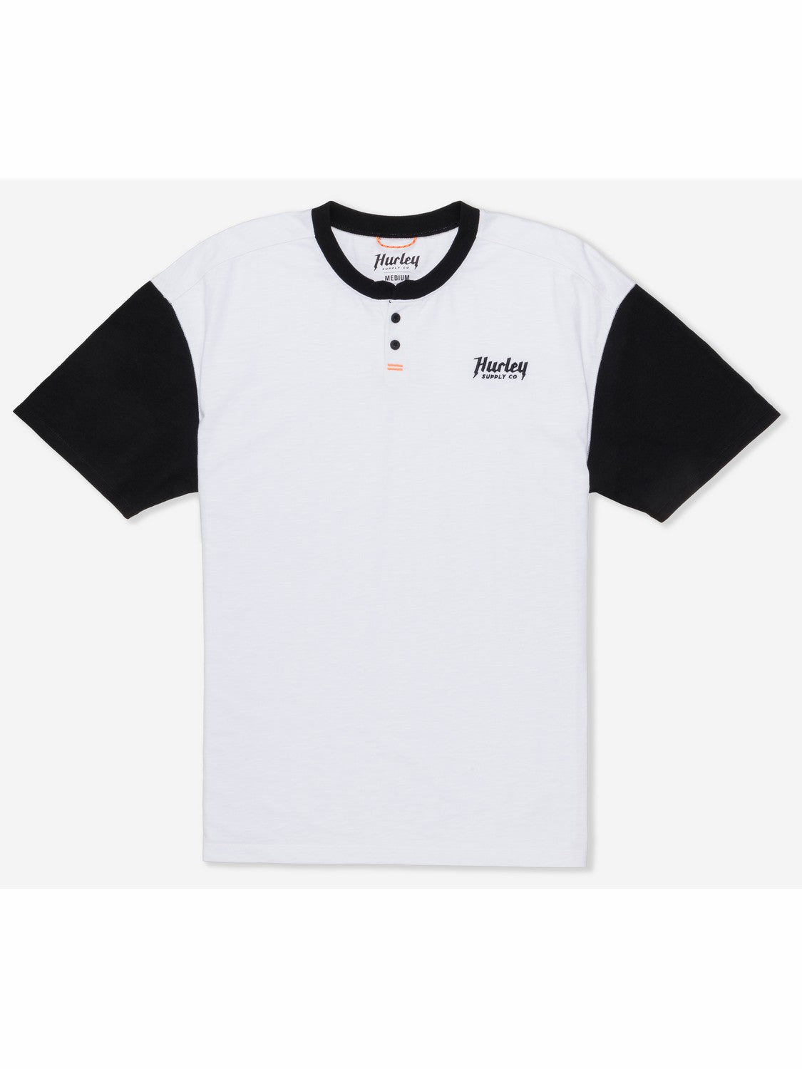 Hurley On Sale | Merchant Henley Short Sleeve - White