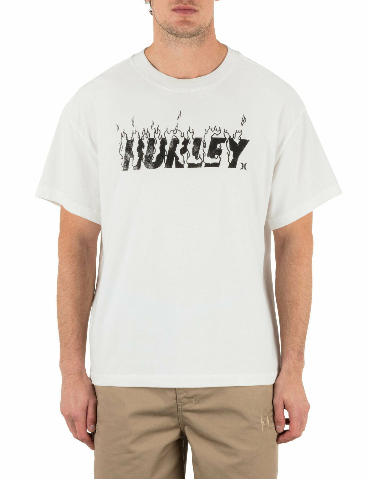 Hurley On Sale | Hurley x Travis Barker Hurley On Fire Short Sleeve Tee - White