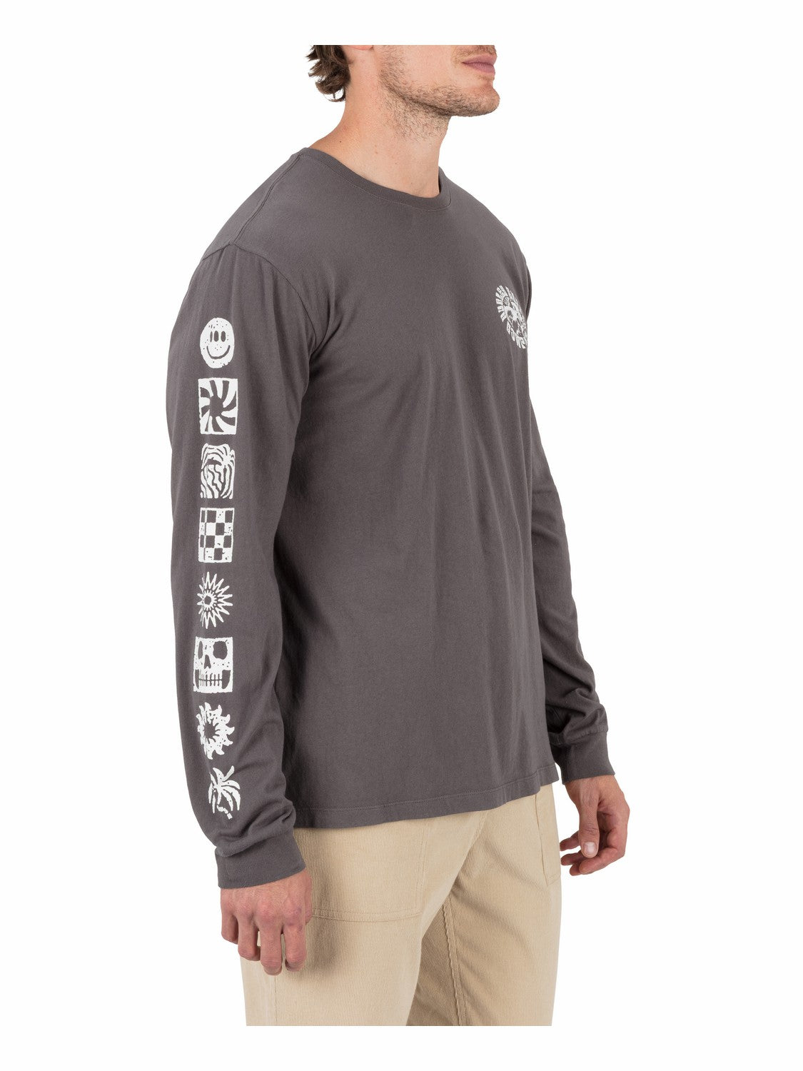 Hurley Discount | Skull Mandala Long Sleeve - Ion Grey