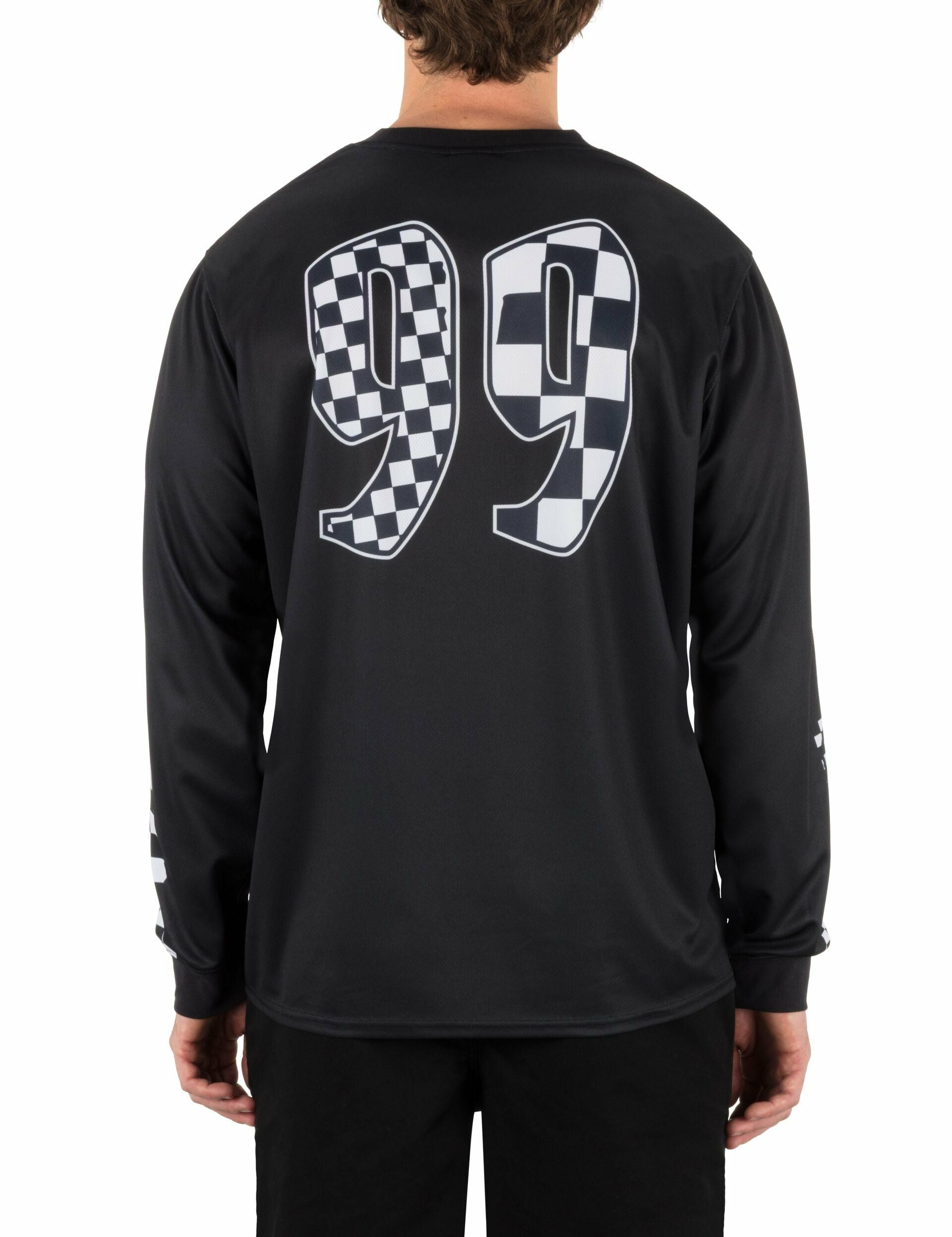 Hurley On Sale | Hurley x Travis Barker Check Out Long Sleeve Jersey - BLACK