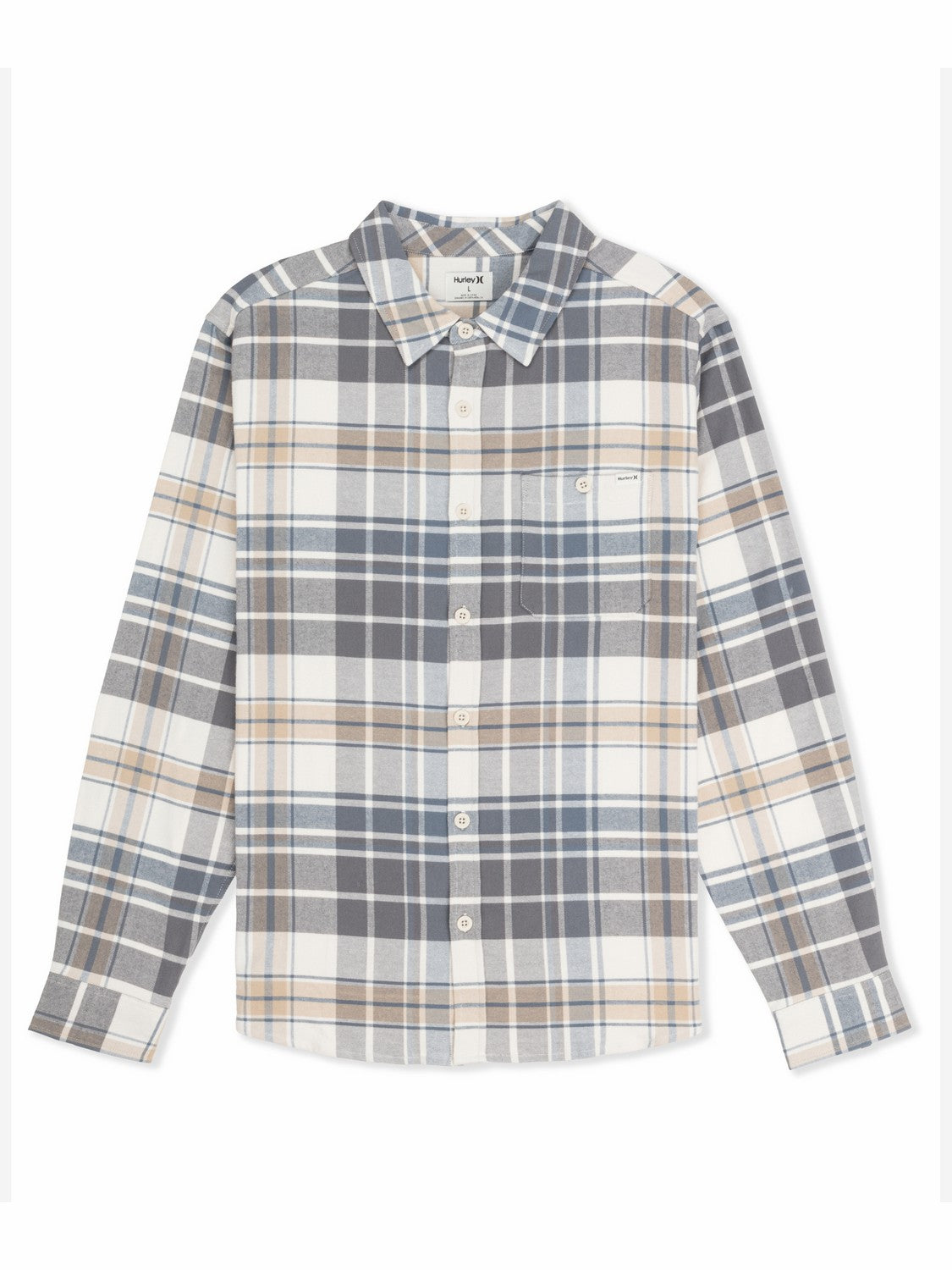 Hurley | Portland Stretch Flannel Long Sleeve - Bone