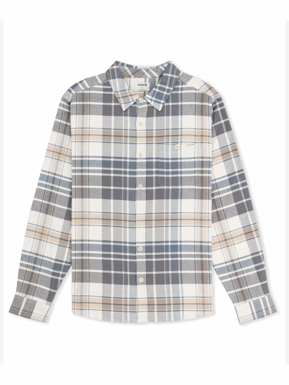 Hurley | Portland Stretch Flannel Long Sleeve - Bone