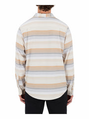 Hurley Discount | Portland Stripe Stretch Flannel Long Sleeve - White