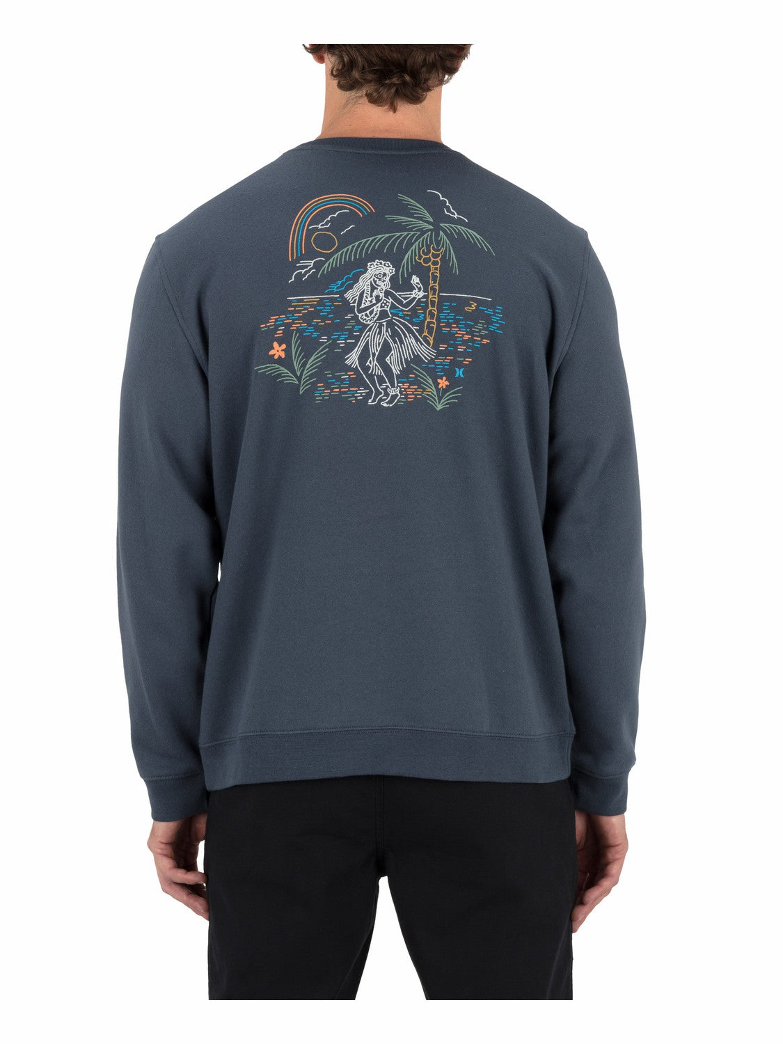 Hurley | Hula In Paradise Crewneck Sweatshirt - Iron Ore