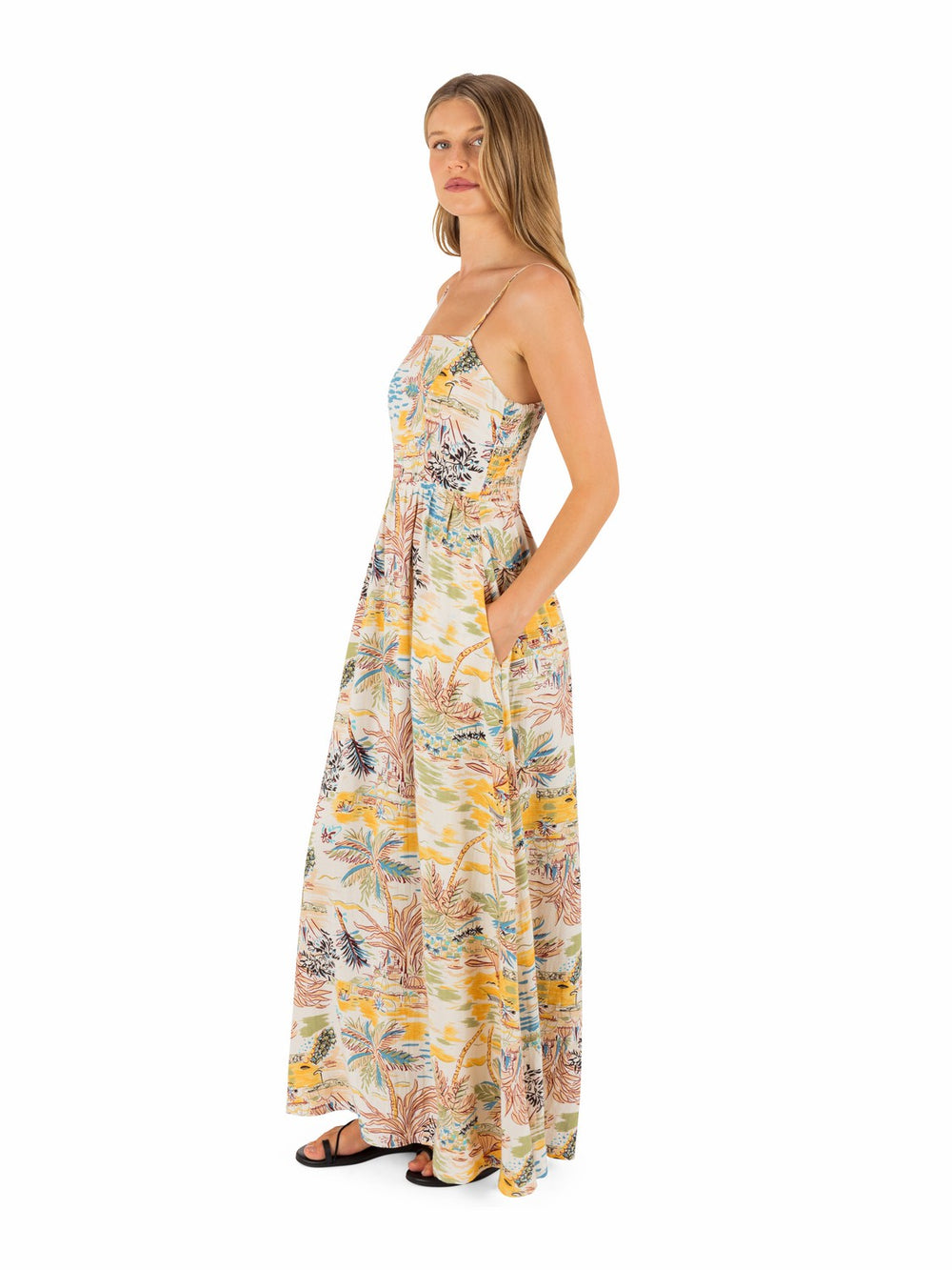 Hurley On Sale | Safari Scenic Maxi Dress - Off White