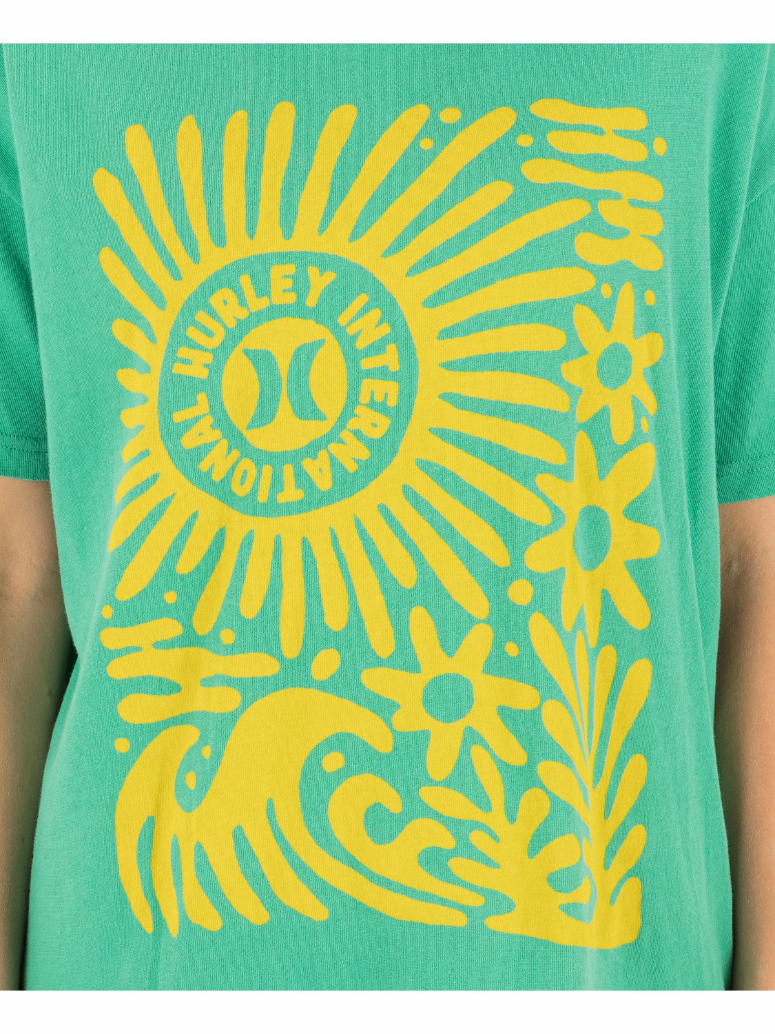 Hurley For Sale | Harmony Boyfriend Tee - Spring Green