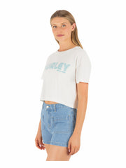 Hurley On Sale | Rollers Boxy Crop Tee - Tofu