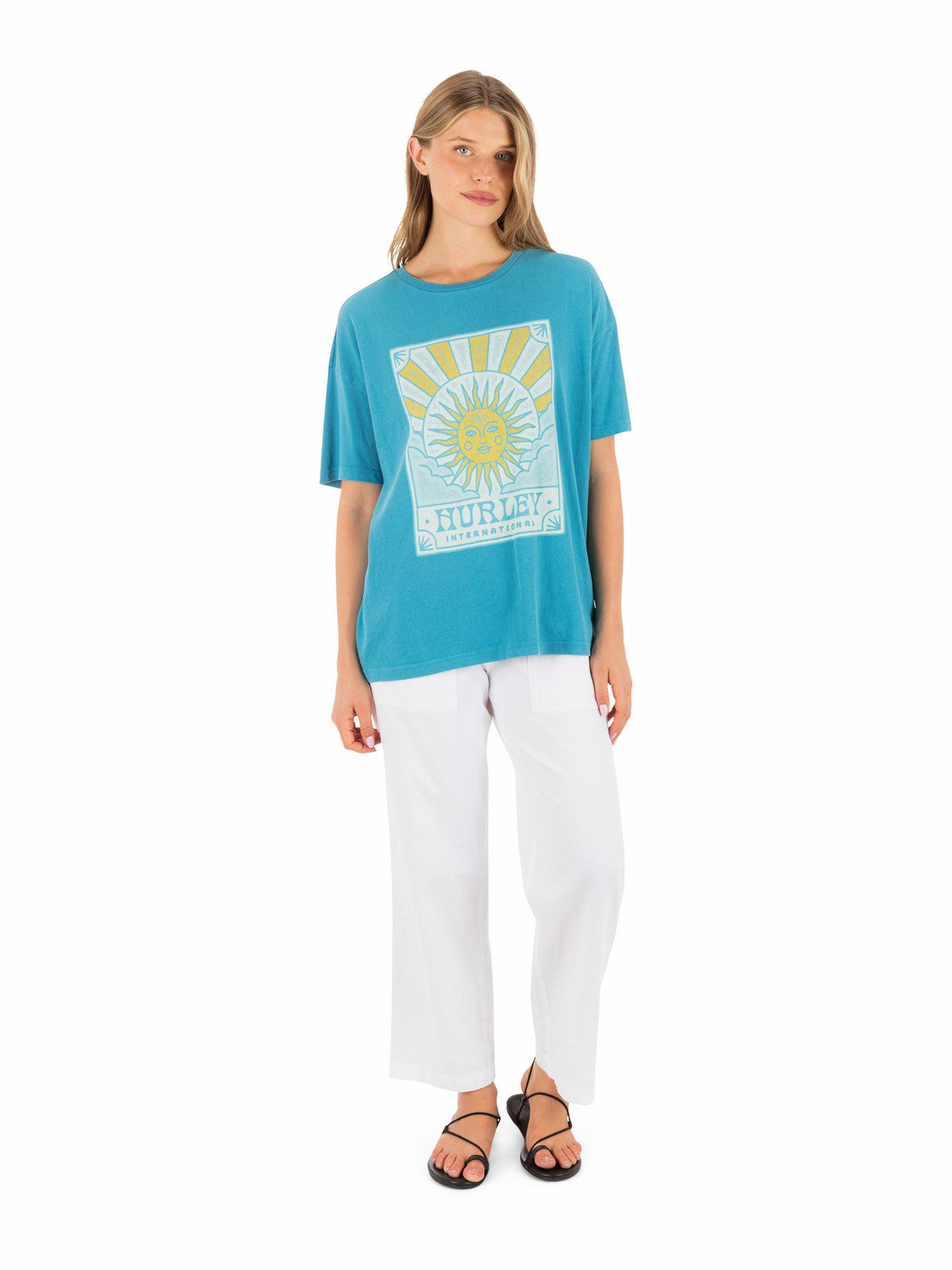 Hurley On Sale | Lumina Boyfriend Tee - Blue Moon
