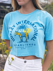 Hurley | Burro Boxy Crop Tee - Maui Blue