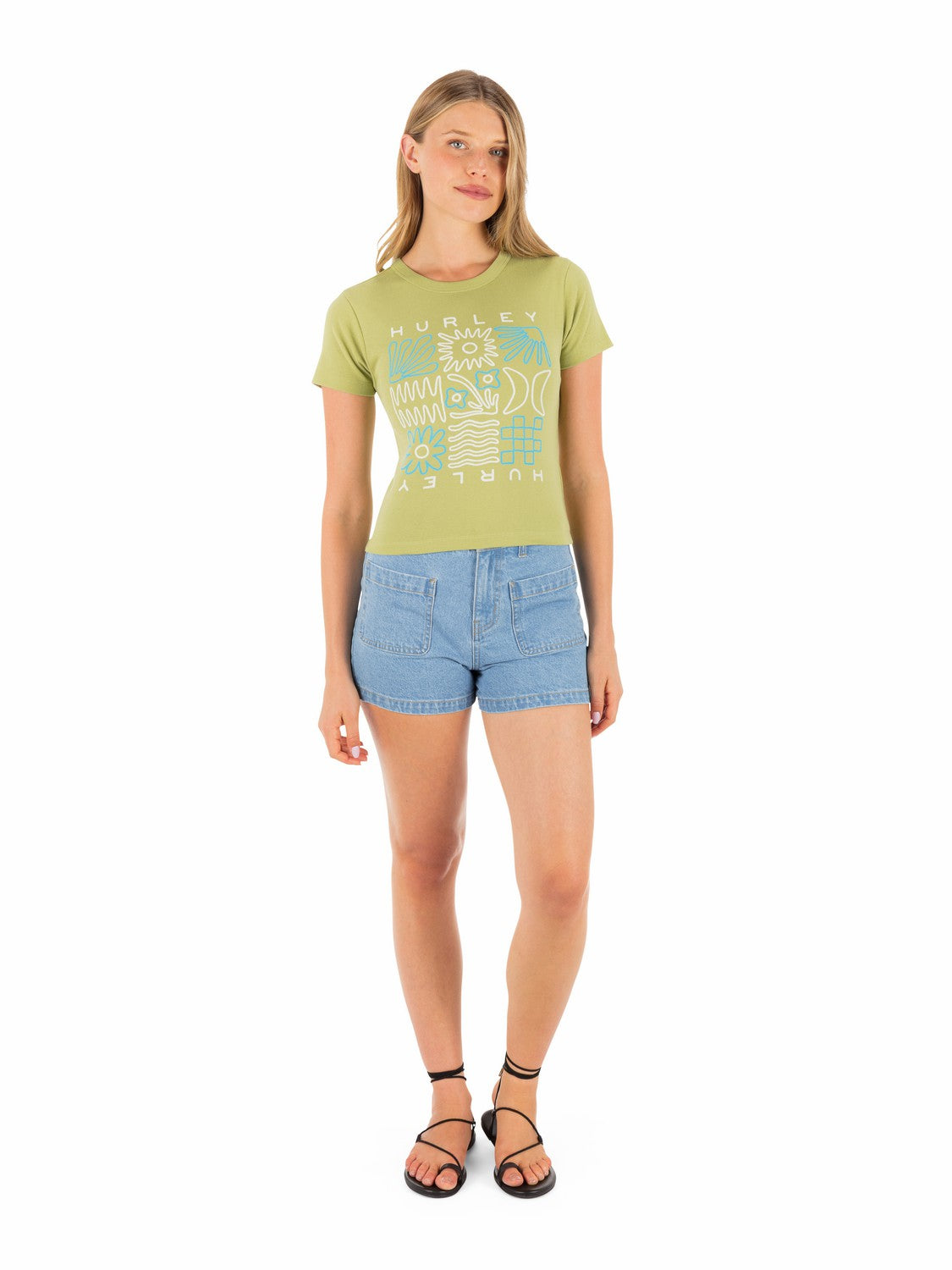 Hurley Discount | Array Baby Tee - Fern