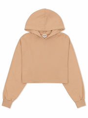 Hurley Discount | Stowe Crop Hoodie - Tan