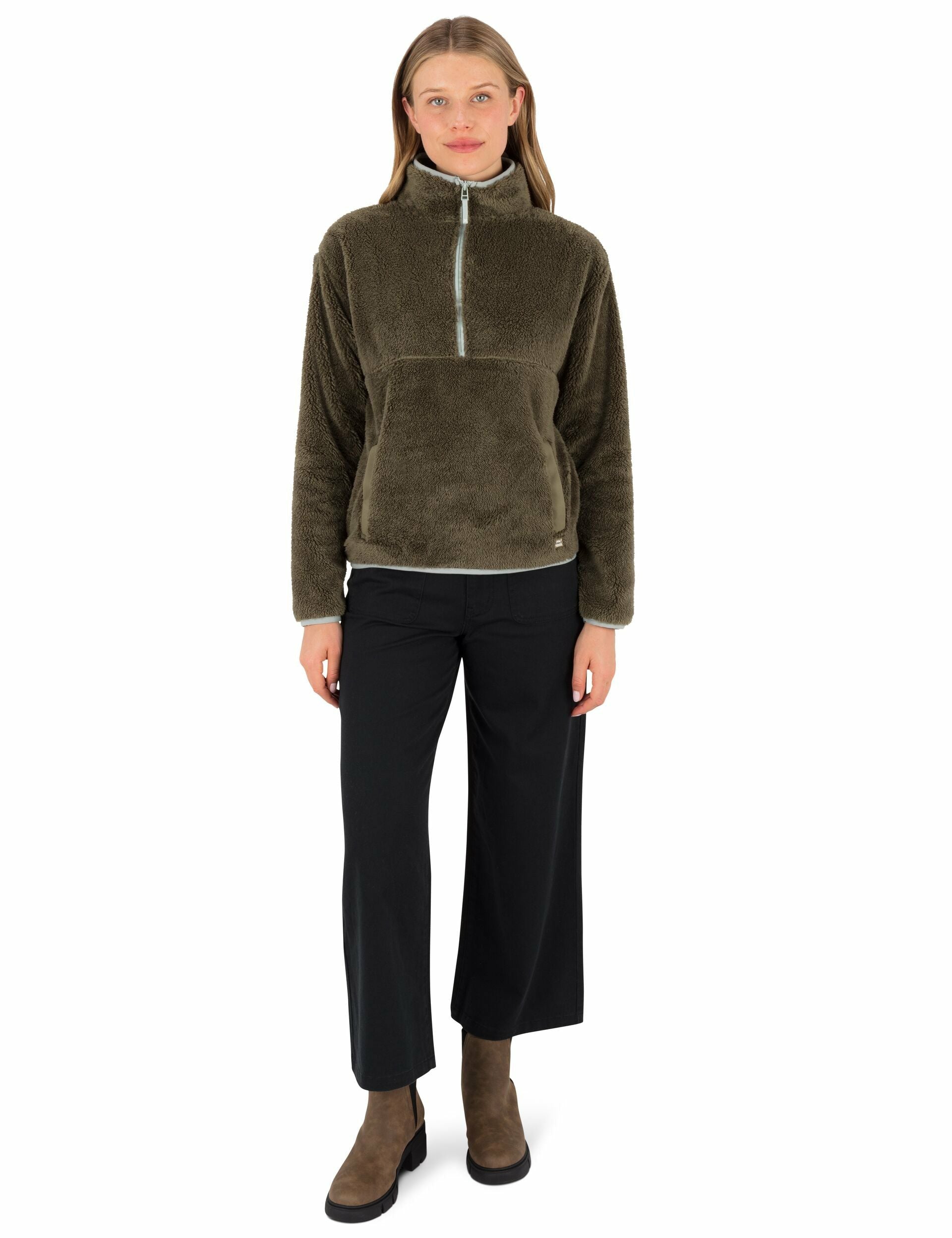 Hurley | Scout Polar Fleece Anorak - Vintage Olive
