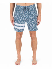 Hurley Discount | Phantom Eco Block Party 18" Boardshort - Grey Teal