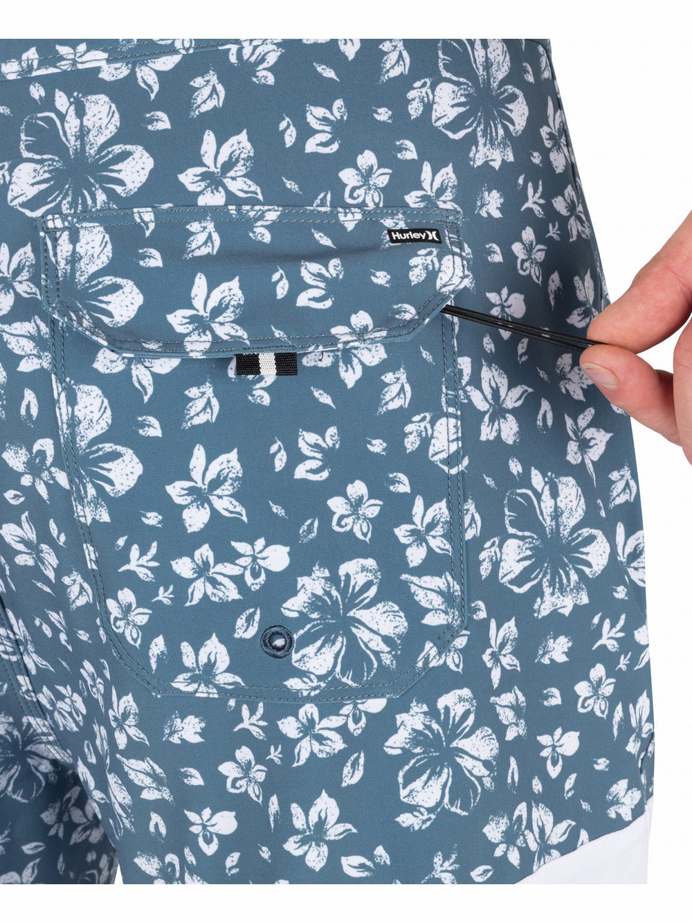 Hurley Discount | Phantom Eco Block Party 18" Boardshort - Grey Teal