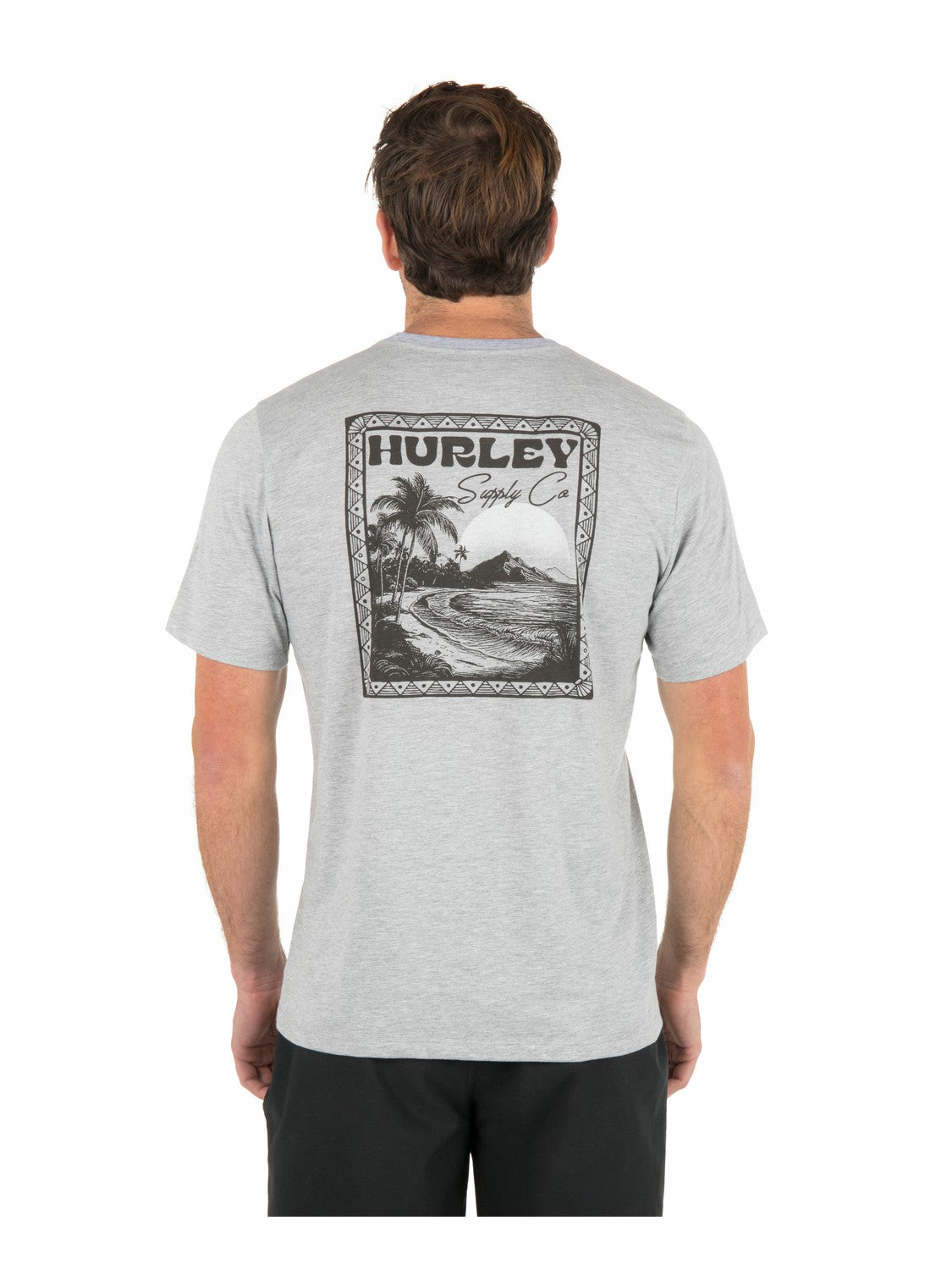 Hurley Onsale | Island Scape Short Sleeve - Dark Grey Heather