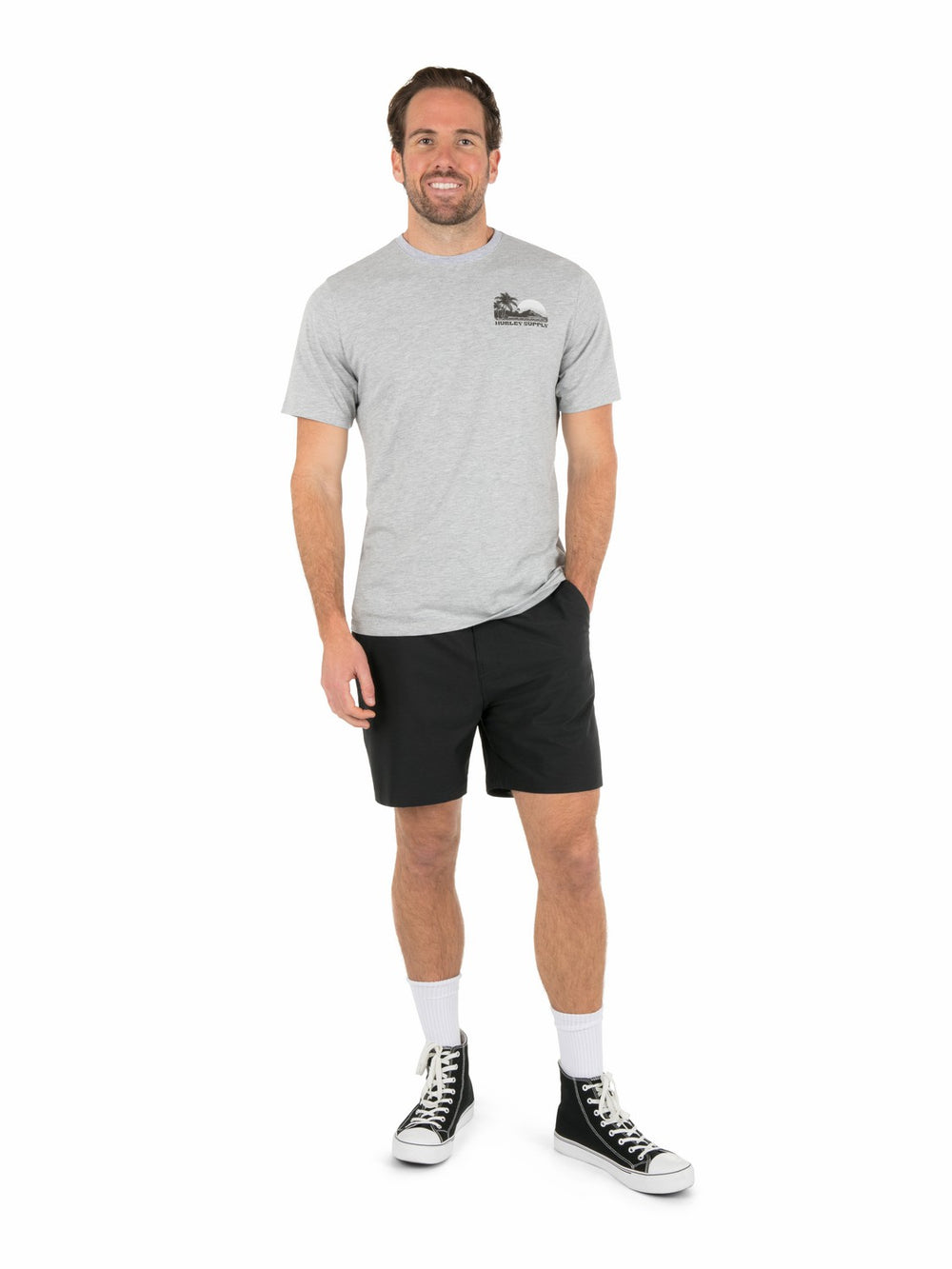 Hurley Onsale | Island Scape Short Sleeve - Dark Grey Heather