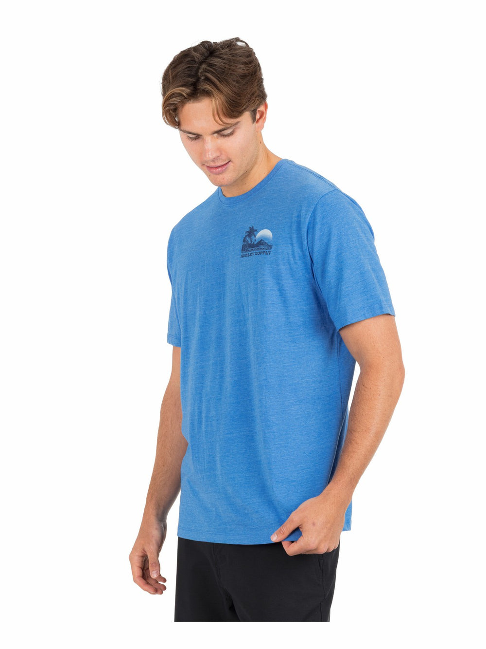 Hurley Discount | Island Scape Short Sleeve - Seashore Heather