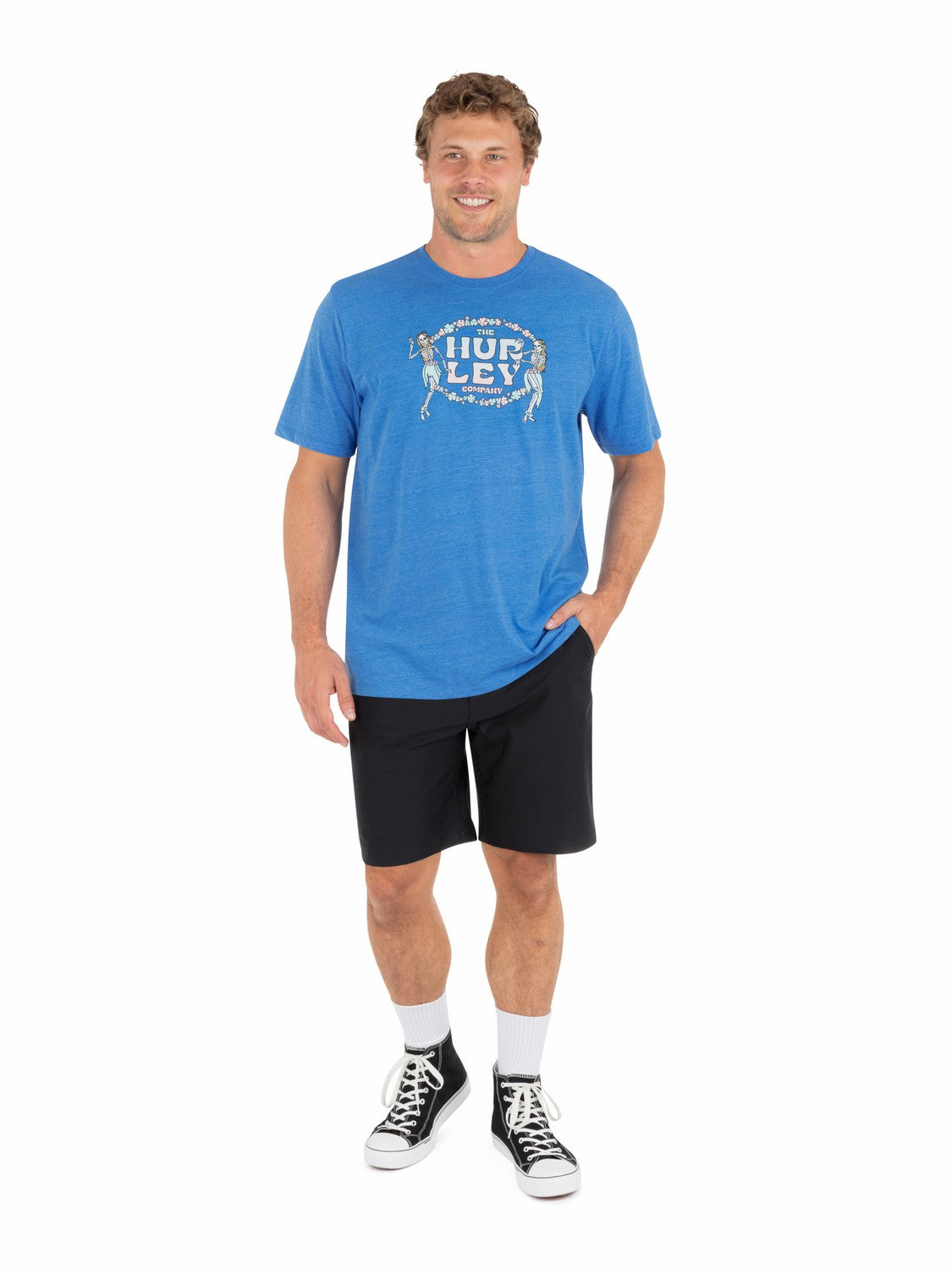 Hurley On Sale | Skull Dancin Short Sleeve - Seashore Heather