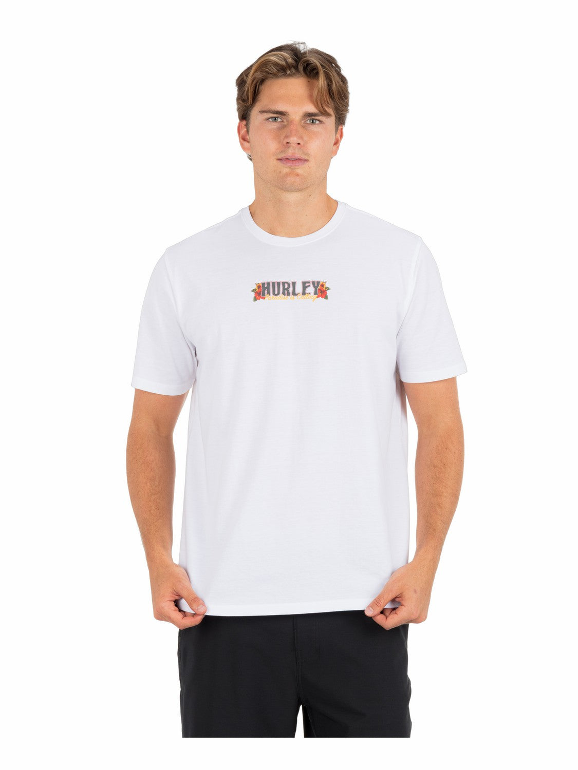 Hurley For Sale | Sippin On Paradise Short Sleeve - White