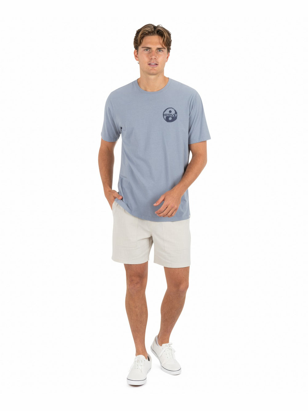 Hurley Discount | Window Of Sand Short Sleeve - Worker Blue