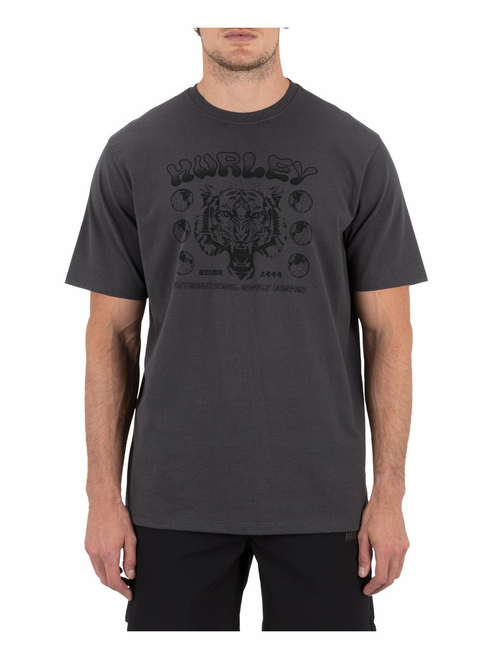Hurley Onsale | H2O Dri El Tigre No Se Short Sleeve - Dark Stone Grey