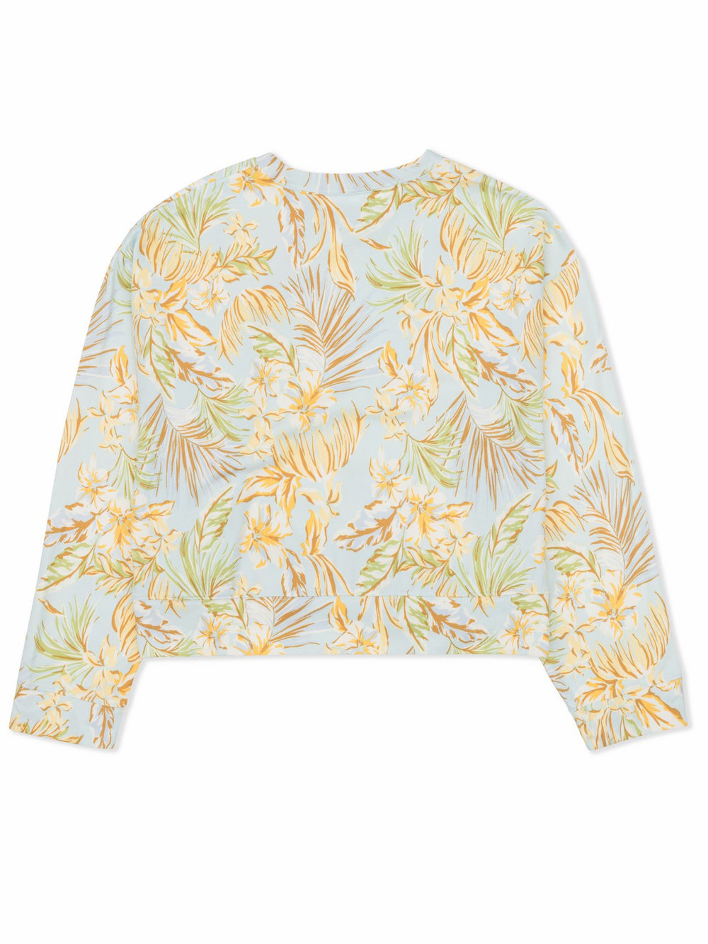 Hurley Discount | Fall Palms Boxy Crew - STARLIGHT BLUE