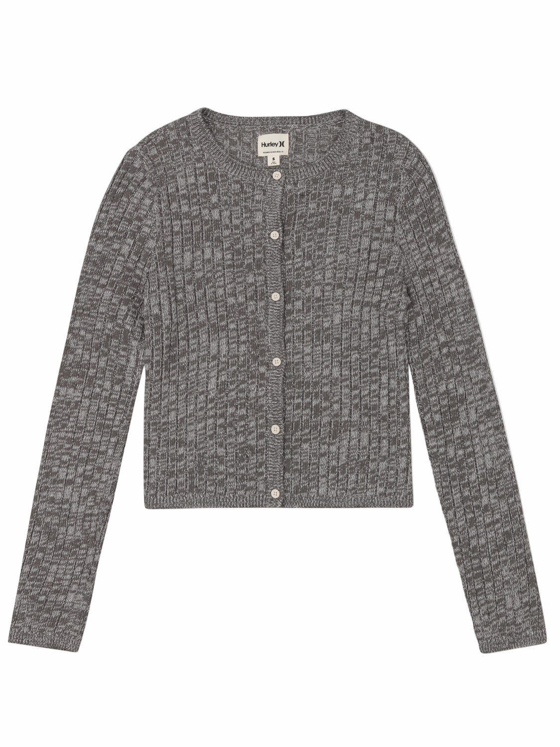 Hurley For Sale | Day Trip Cardigan - CHARCOAL HEATHER