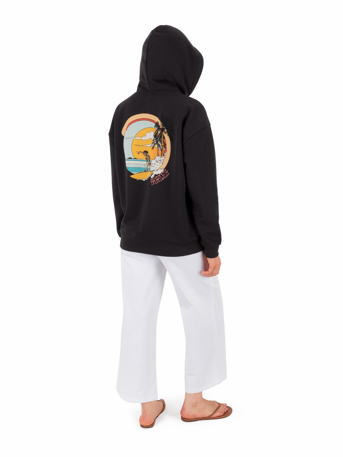 Hurley Discount | Forever Oversized Hoodie - OFF BLACK