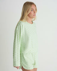Hurley Discount | Venice Terry Boxy Crew Sweatshirt - Spray