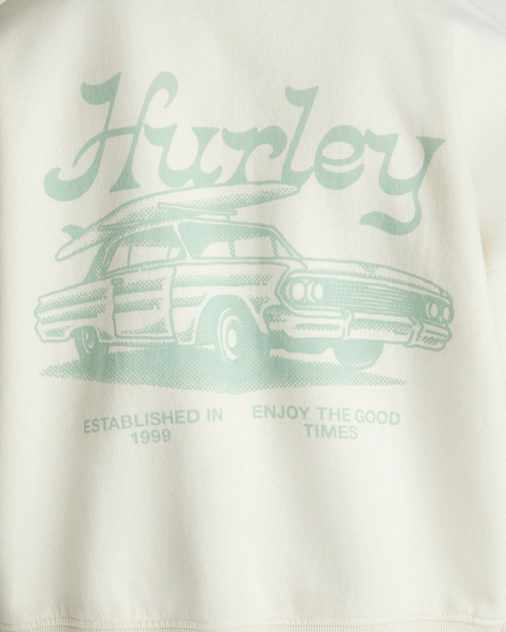 Hurley On Sale | Enjoy The Good Crop Zip Hoodie - Off White