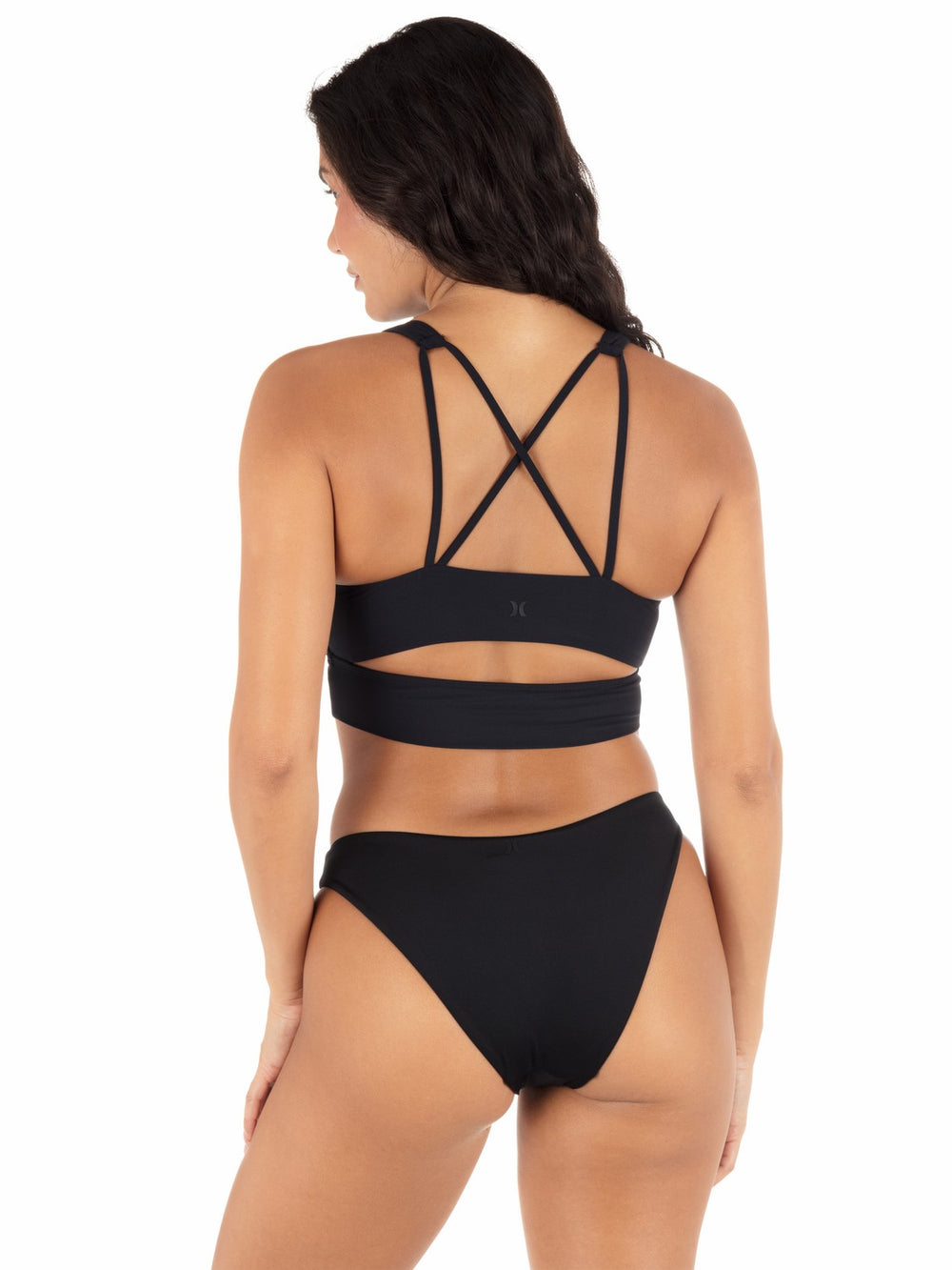 Hurley On Sale | Max Solid Mid Rise Cheeky Bottom - Black