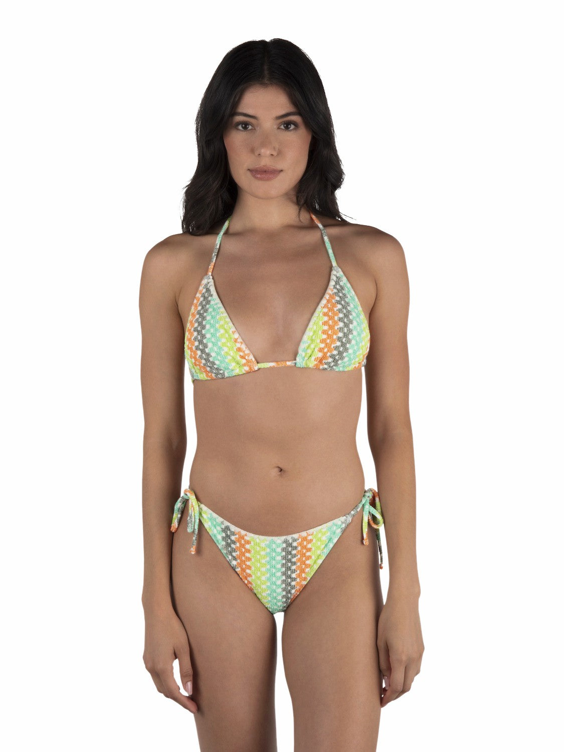Hurley Onsale | Stripe Crochet Scrunch Cheeky Bottom - Sour Apple
