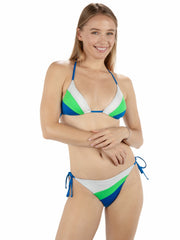 Hurley Onsale | Summer Block Cheeky Tie Side Bikini Bottom - Imperial Blue / Grass Green