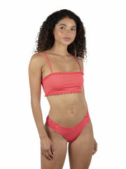 Hurley | Macrame Cheeky Hipster Bikini Bottom - Poppy