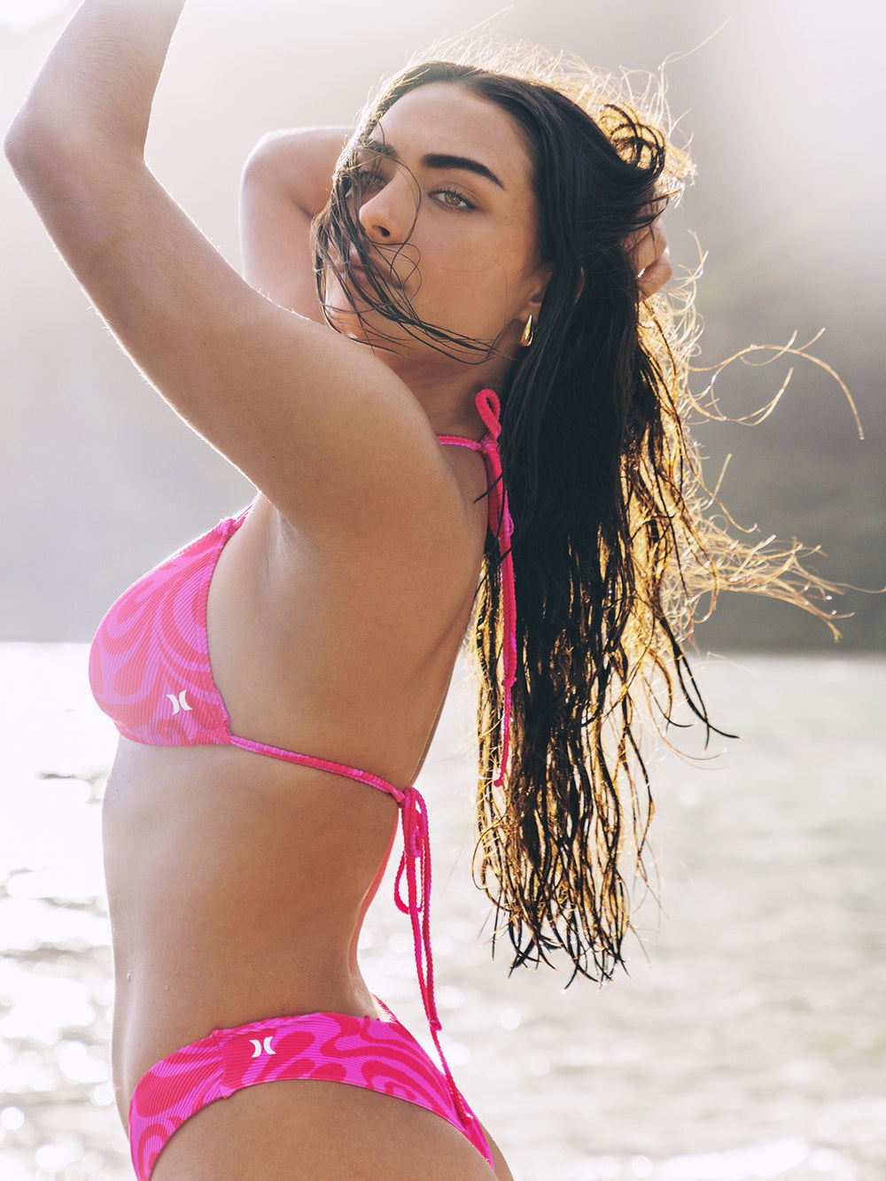 Hurley For Sale | Trip Hop Ring Triangle Bikini Top - Maraschino