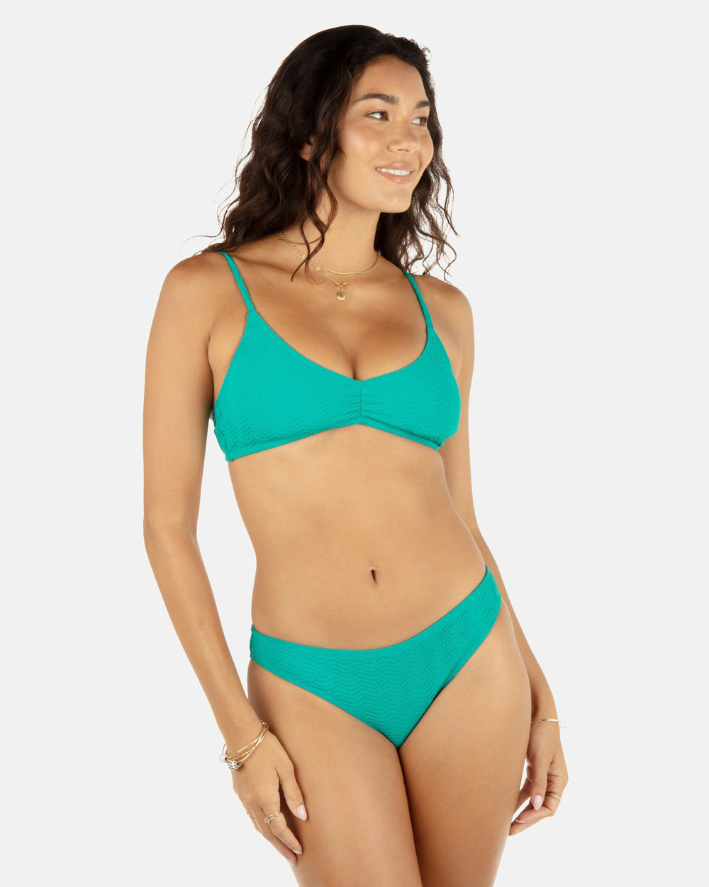 Hurley | Wave Scrunch Moderate Bottom - Teal