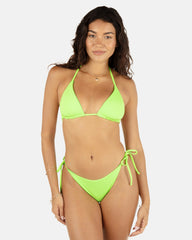 Hurley Discount | Solid Reversible Cheeky Tie Side Bottom - Key Lime/Grass Green