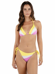 Hurley On Sale | Summer Block Triangle Bikini Top - Aster / Mimosa