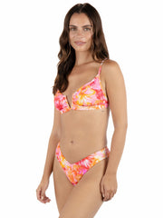 Hurley For Sale | Tropic Dreams V Wire Bralette Bikini Top - Poppy