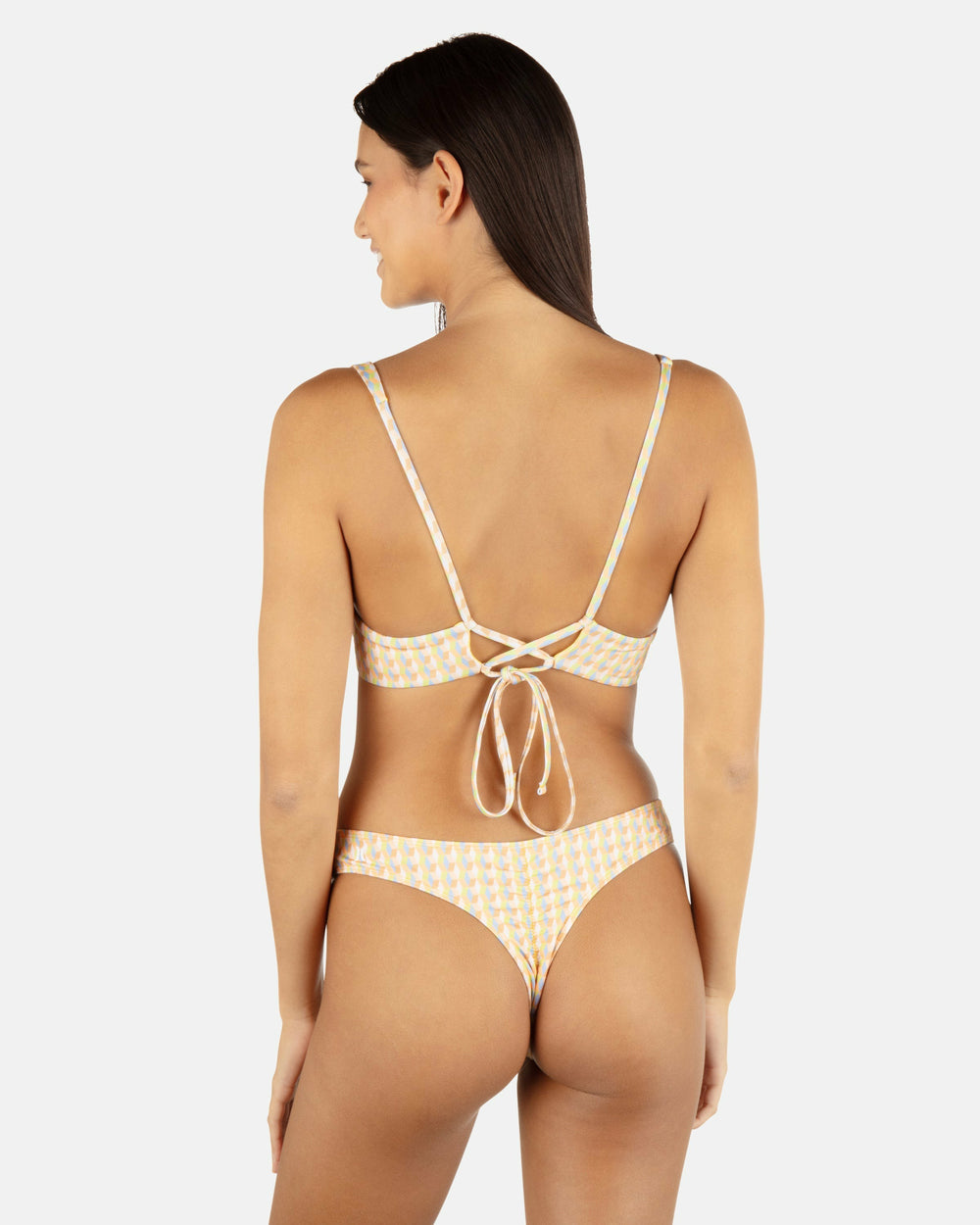 Hurley Onsale | Retro Geo Underwire Bralette - Chartreuse