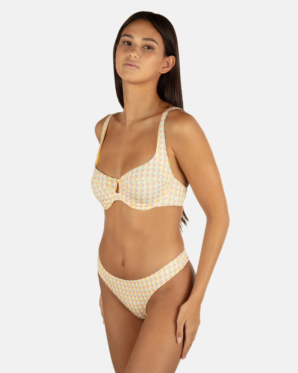 Hurley Onsale | Retro Geo Underwire Bralette - Chartreuse