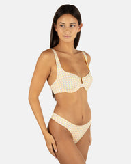 Hurley Onsale | Retro Geo Underwire Bralette - Chartreuse