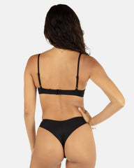 Hurley Onsale | Solid Tab Underwire Bra - Black