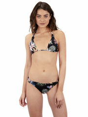 Hurley On Sale | Lily Lux Mod Scoop Knot Bikini Bottom - Black Floral