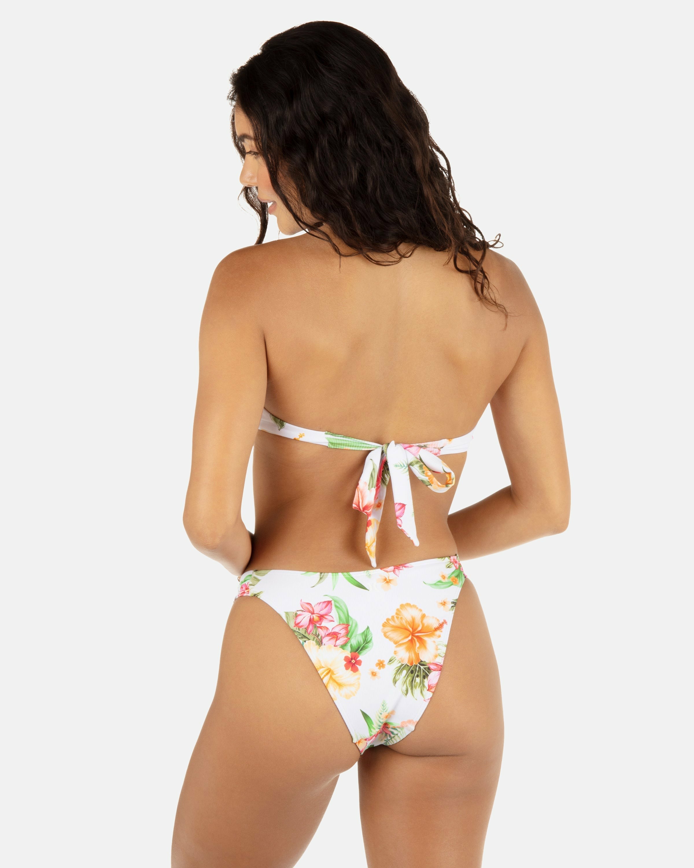 Hurley Discount | Malia Front Slide Cheeky Bikini Bottom - White