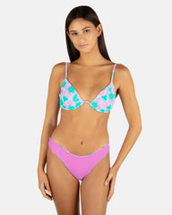 Hurley On Sale | Lani Floral Cheeky Scoop Reversible Bottom - Teal