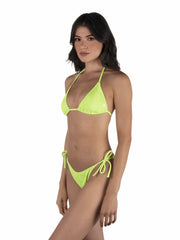 Hurley On Sale | Shell Scrunch Cheeky Tie Side Bottom - Sour Apple